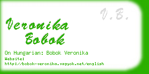 veronika bobok business card